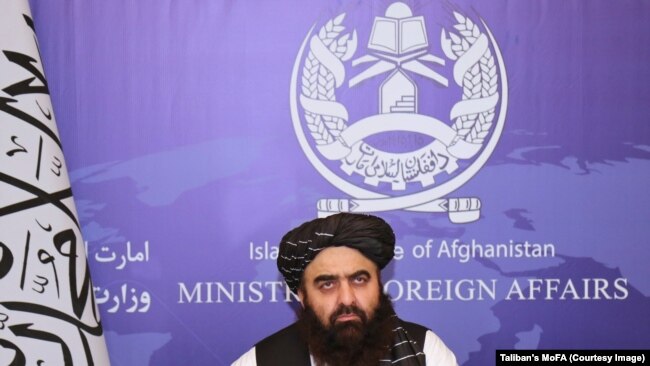 Taliban's Acting Foreign Minister Mawlawi Amir Khan Muttaqi in Afghanistan.