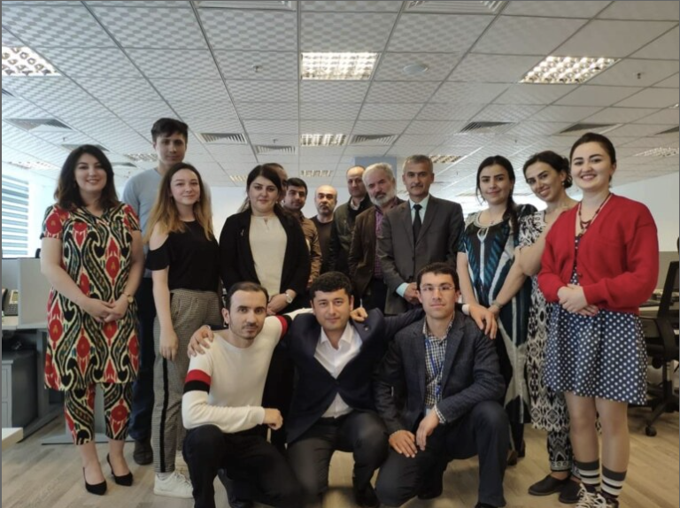 RFE/RL's Tajik service staff in Dushanbe.